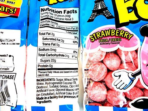 Eiffel Strawberry Bon Bons, 4 Oz Bags In A Blacktie Box (Pack Of 6) #TOP1