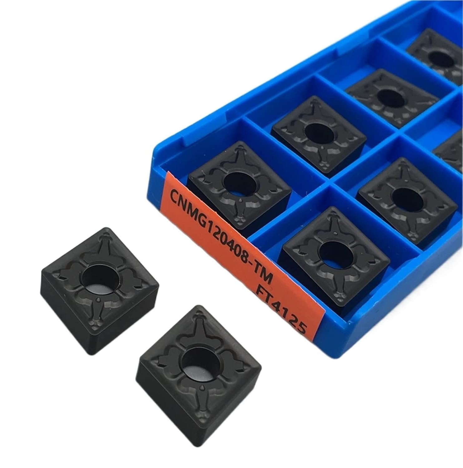 Indexable Carbide Lathe Tool 10PCS CNMG120408 TM FT4125 Carbide Inserts External Turning Tool CNC Insert Milling for Steel