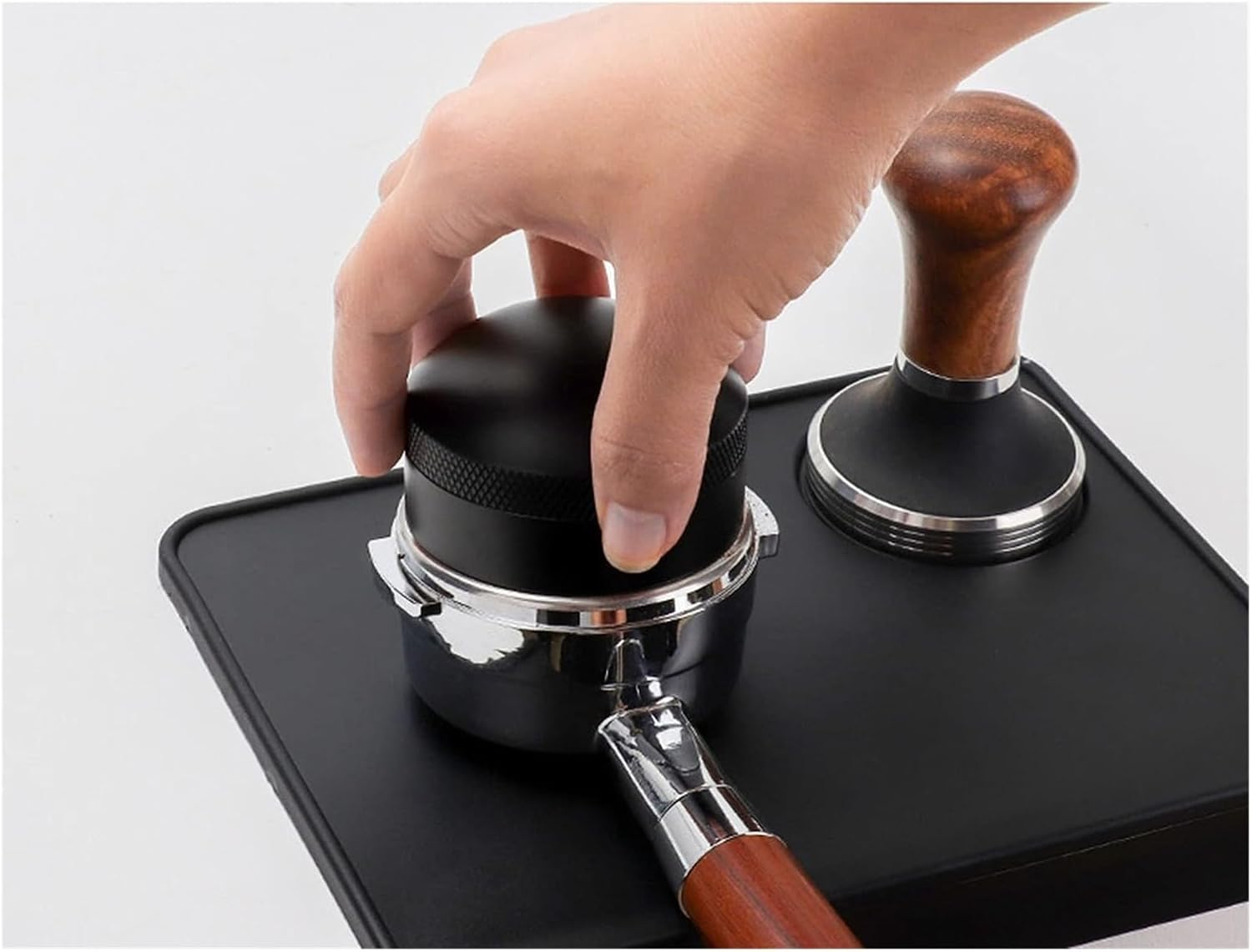 Coffee Cloth Powder Needle, 51/53/58mm Hand Adjustable Depth Coffee Stirrer With Base, For Home, Kitchen, Bar, Cafe(51mm)