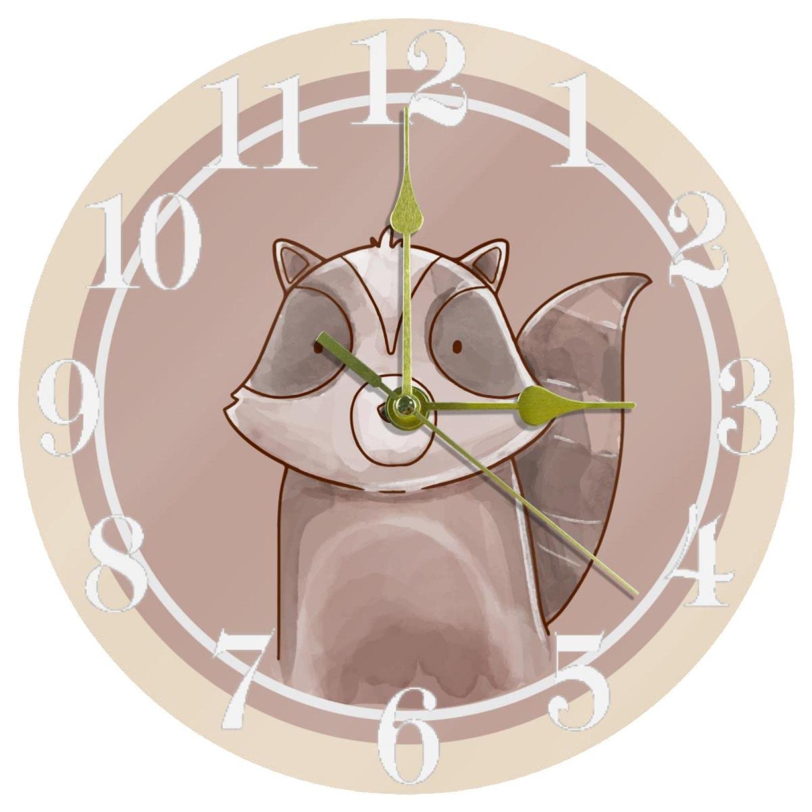 Horloge murale animaux de la forêt 25cm pour décorer la cuisine familiale