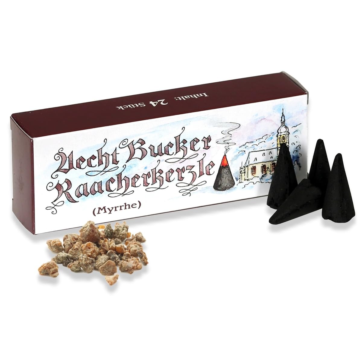 Original Bockauer Räucherzen - Erzgebirgskunst Drechsel, Marke Bockauer
