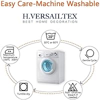 Vista 7 de H.VERSAILTEX - Funda elástica para sofá o cama, licra de alto elastano, lavable a máquina, tela Jacquard para sofá, futón