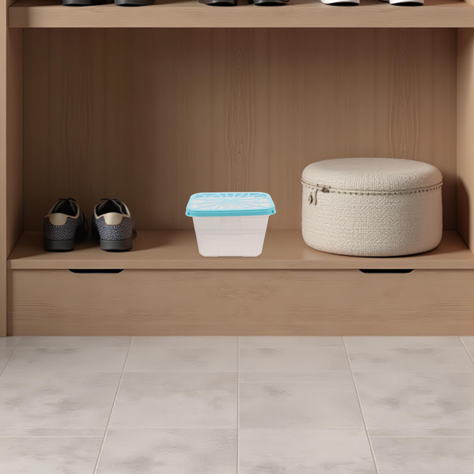 VALICLUD Caja Deshumidificadora Reutilizable para Armarios Contenedor Vacío para Absorbente de Humedad Soporte Plástico para Recarga 8 Piezas Control de Humedad Interior Uso Doméstico