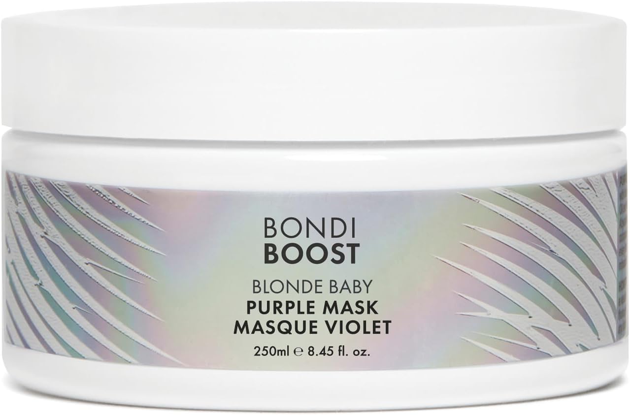 Blonde Baby Purple Mask [8.45 fl oz], Hair Treatment for Toning + Nourishing Blonde Hair, Brightening + Hydrating Toner + Color Repair Mask Reduces Yellow Hue, Sulfate Free Formula