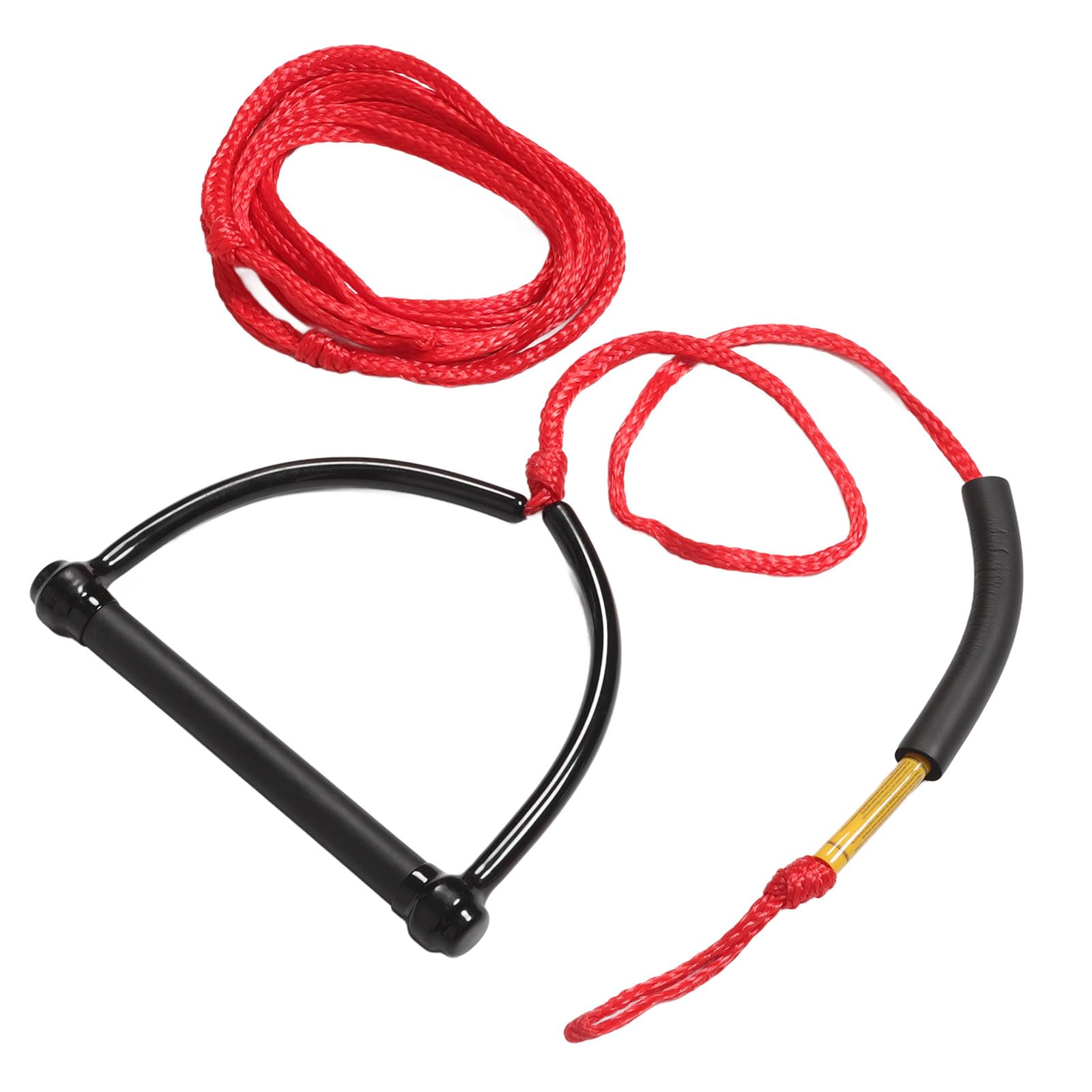 Totority Cuerda para Esquí Acuático Mango Portátil, Cuerda Resistente al Desgaste para Wakeboard y Tabla de Rodillas, Suministro Deportivo para Deportes Acuáticos y Remolque Náutico