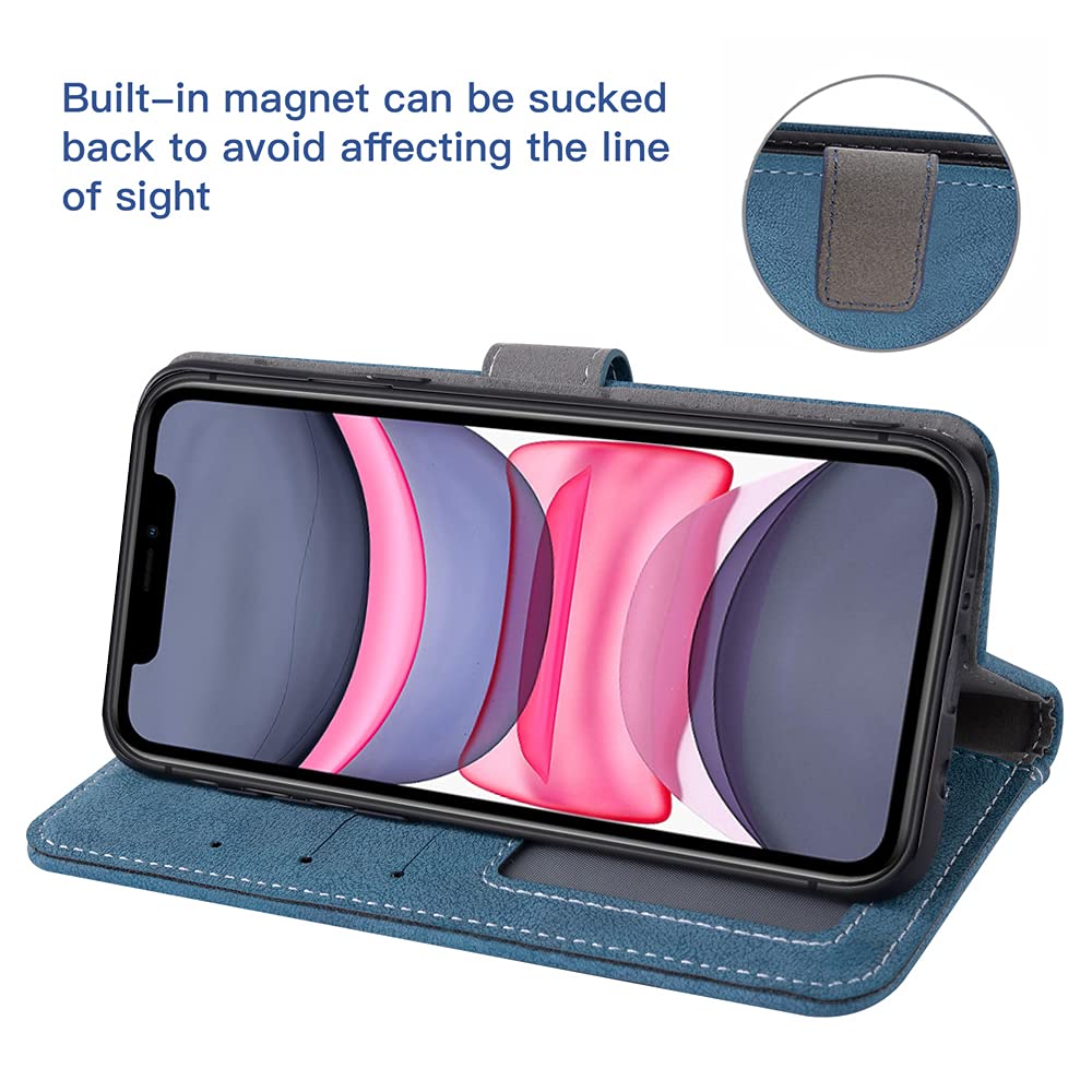 Asuwish IPhone 12 Pro Max Wallet Case With Screen Protector - Rose Gold Flip Cover