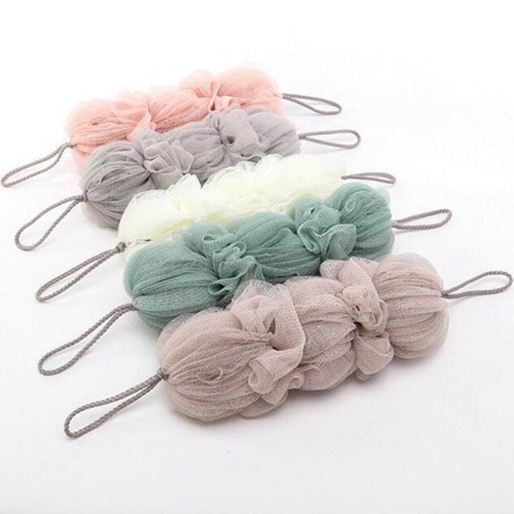 Ręcznik złuszczający Long Loofah Gąbka do kąpieli Pufa Siatkowa piłka Złuszczający Premium Scrubber Prosty ręcznik kąpielowy Scrubber Cleaning Mesh Gąbka pod prysznic Rękawiczki złuszczając