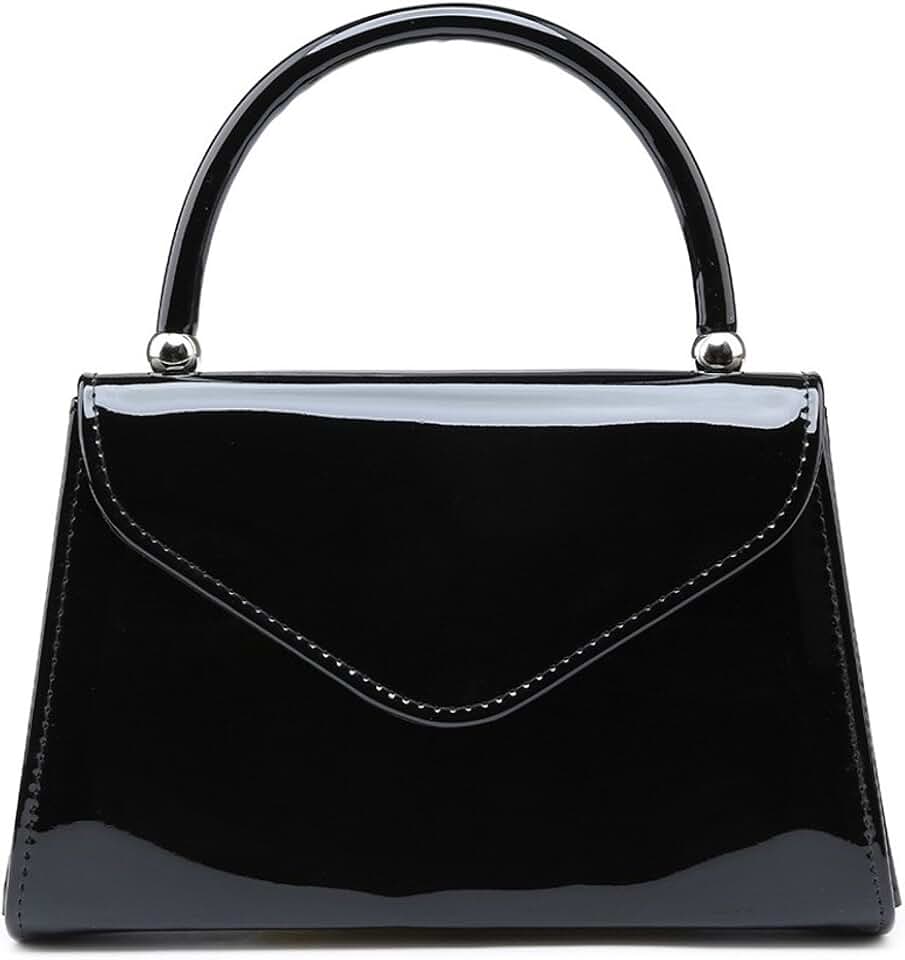 Amazon.co.uk black patent clutch bags