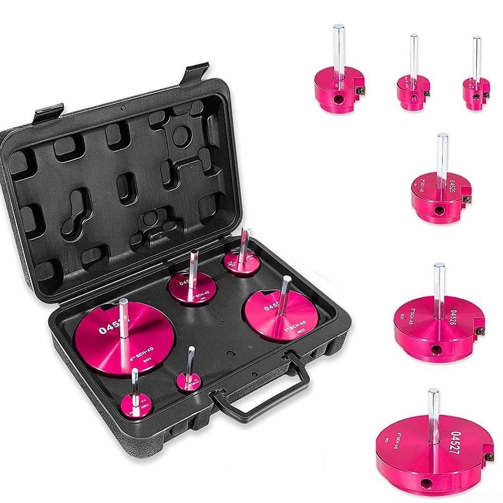 Lot de 6 alésoirs pour tuyaux PPR, raccord d'alésoir pour perceuses de 1/2 pouce, tuyau PVC