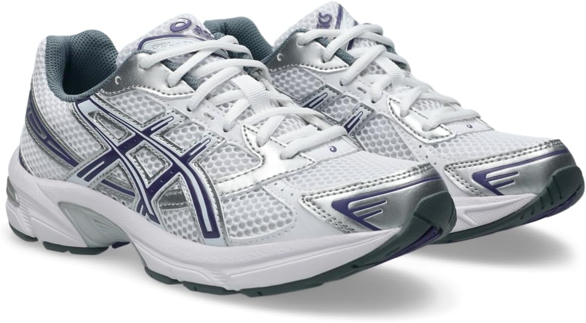 Asics Gel-1130 White & Dusty Purple Women's Sneakers - Image 2