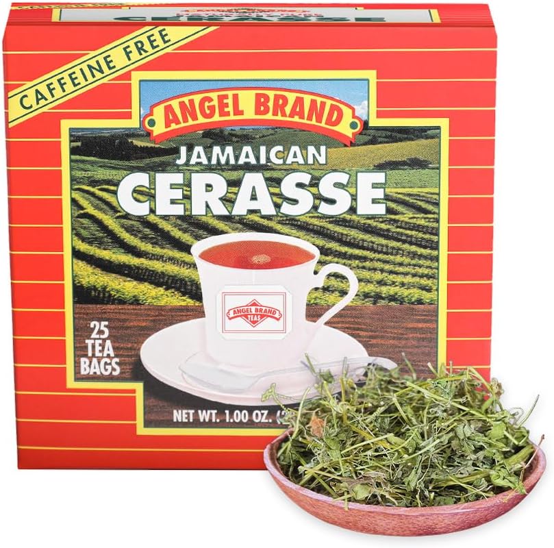 Angel Brand Cerasse Tea Bags Jamaican 25 โ Herbal Tea for Cleansing, Detox, &