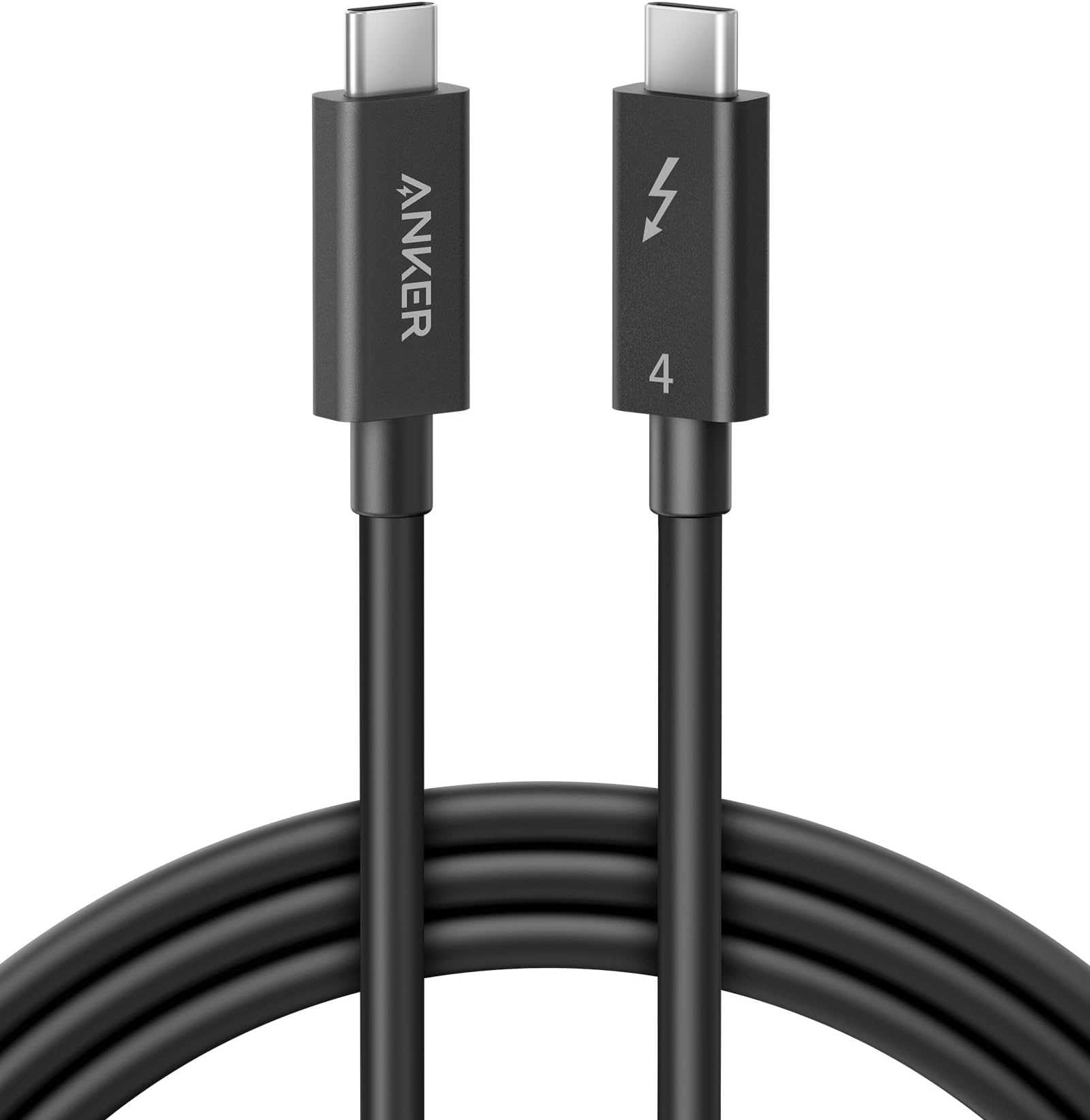 Anker Thunderbolt 4 Certified Cable, 6.6 ft USB-C to USB-C Cable with 100W Charging, Supports 8K Display and 40 Gbps Data Transfer, for iPhone 15, MacBook, iPad, Samsung Galaxy S23, and More