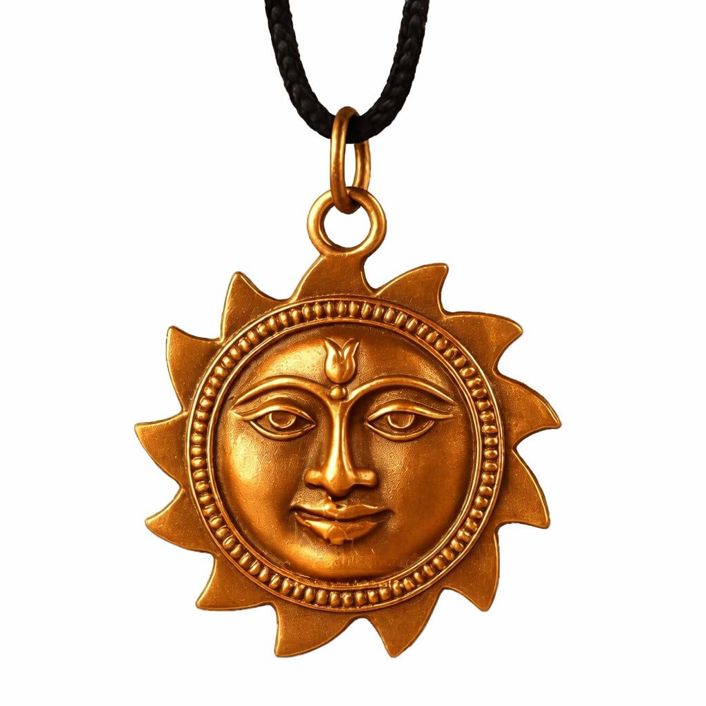 Sun Face Copper Pendant | Unisex Locket Chain for Men, Women & Kids | Stylish Traditional Design Fashion Jewellery-image-41