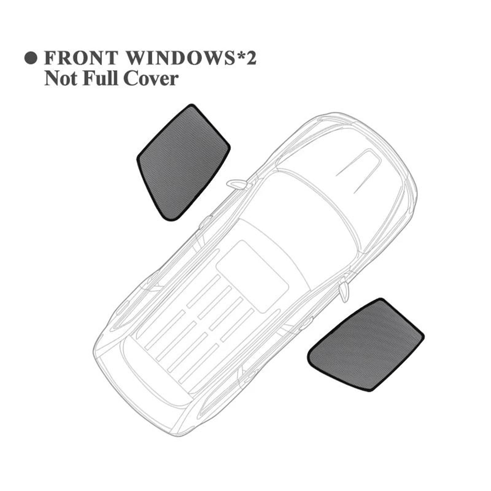 SYLTER Parasoles para HRV para HR-V para VEZEL para XRV para XR-V 2022-2024 Parasol Ventana Cortina Magnética Parasol Protección Niños Coche Parasol(2PCS Front)
