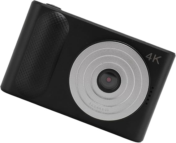 48MP 4K Digital Camera, 16X Zoom, Exciting Photography, DSLR Type Camera, for Travel, Events, Compact Camera for Wedding Graduations Vlogging with Autofocus (Black)