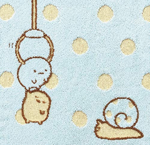 Amazon｜丸眞 フェイスタオル すみっコぐらし 34×80cm ドットとかげ 綿