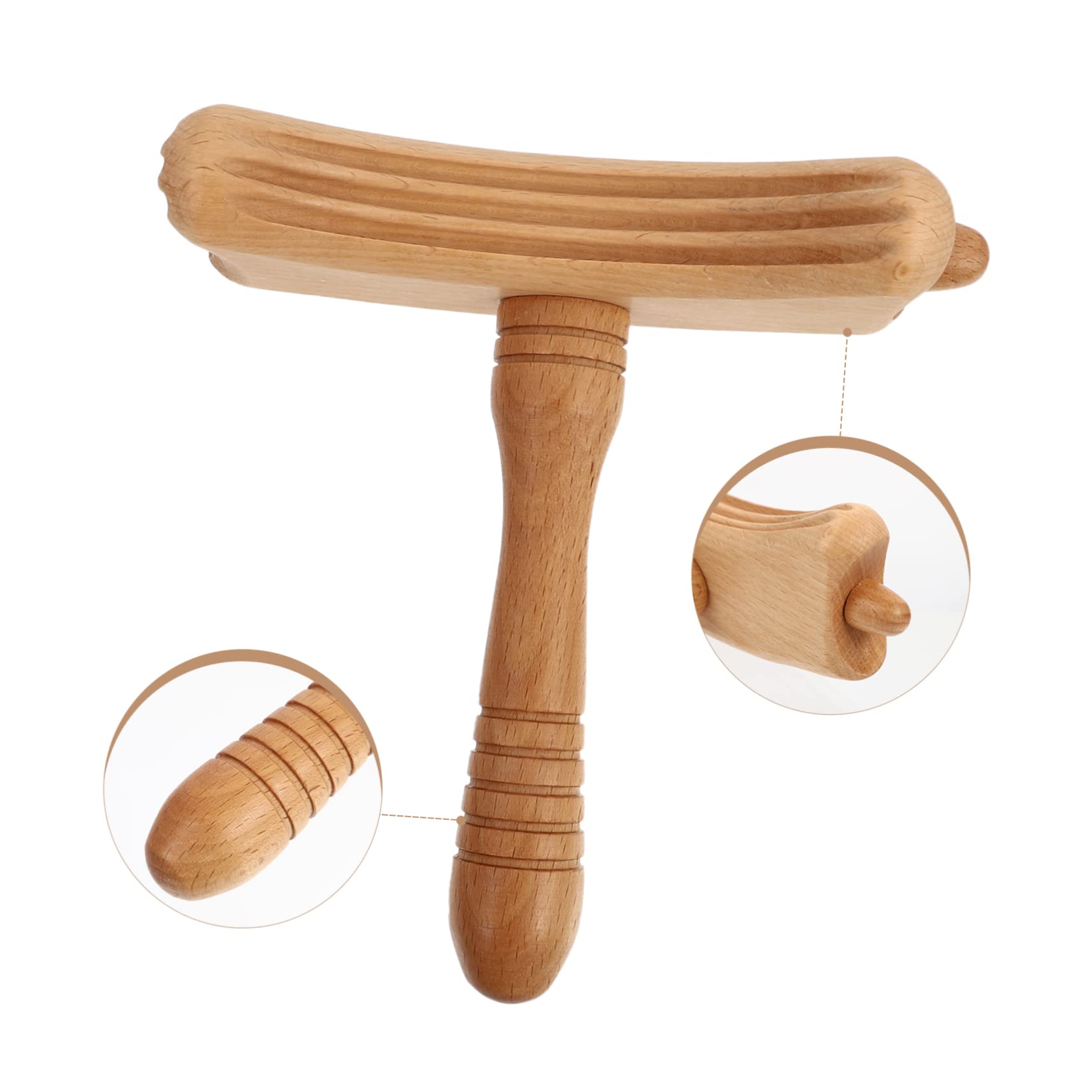 WOFASHPURET Wooden Rod Massage Bat for Body Scrapping and Circulation for Full Body Massage