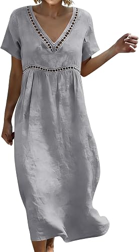 Church Dresses for Women 2026 Linen Dresses for Women 2026 C