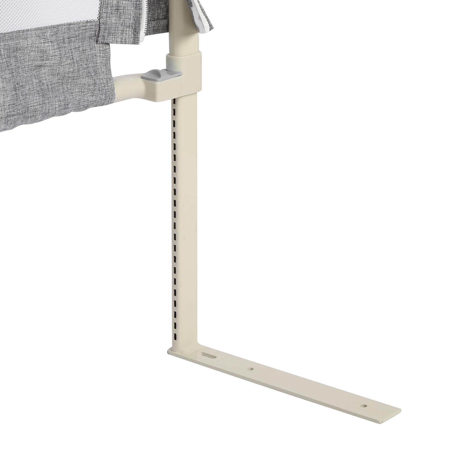 Barriera per letto per bambini da 175 cm, protezione contro le cadute, barriera di sicurezza per bambini con 10 altezze regolabili, telaio in metallo, pieghevole, stabile e durevole