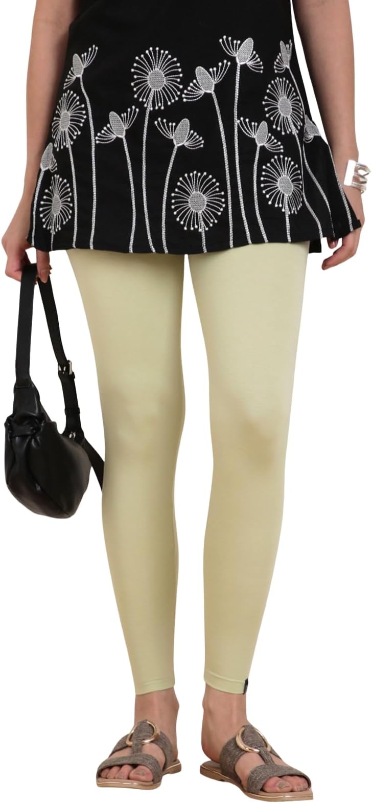 TWIN BIRDS Tailored Cut & Classic Fit Stretchable Viscose Elasthane Fabric Ankle Length Leggings for Women