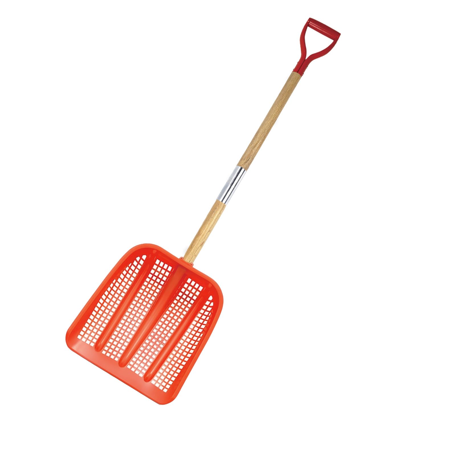 Chicken Poop Scooper,Beach Sand Treasure sifter,Sifting Shovel for Farm Chicken Coop Goat Stall ,Sand Poop Cleaning, Chicken Coop Rake with Long Handle.