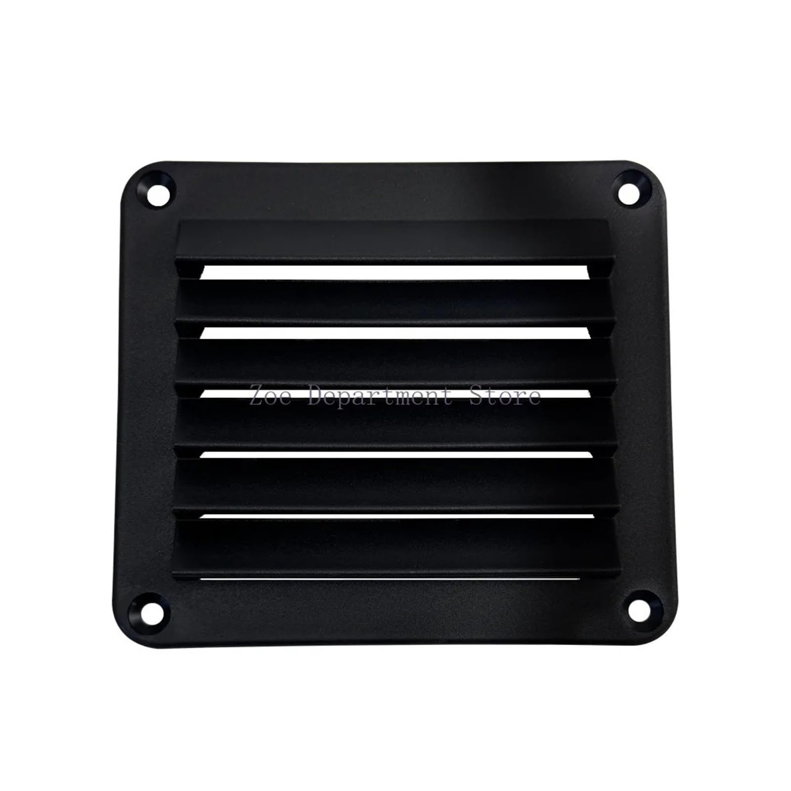 Ventilator Grille Plastic Air Vent Cover Ventilation Yacht Trailer Caravan Wall Ceiling Mount for air Vent(4 Inches Black)
