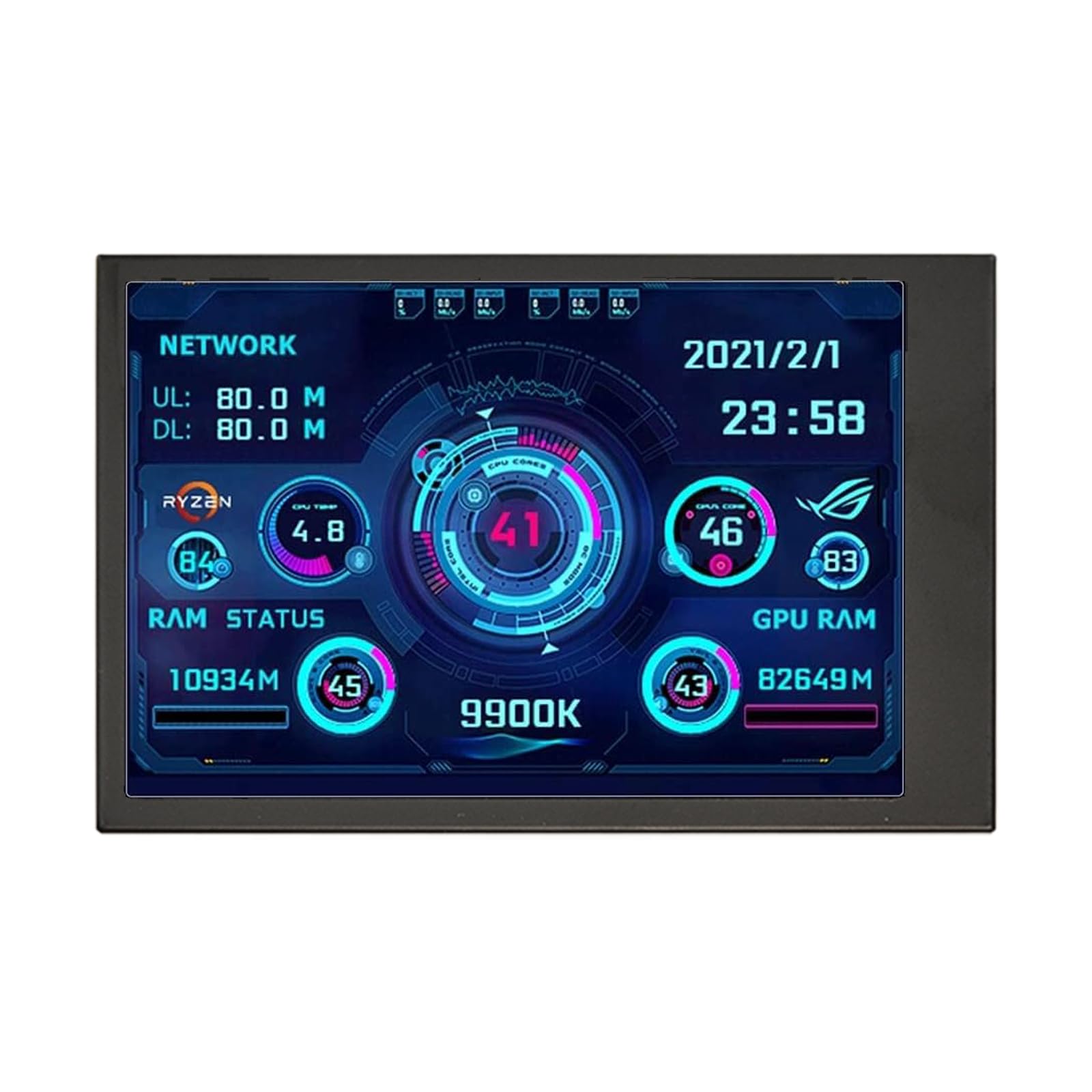 Amazon.com: Flylin 3.5in IPS USB Mini Screen, CPU Hardware Temperature ...