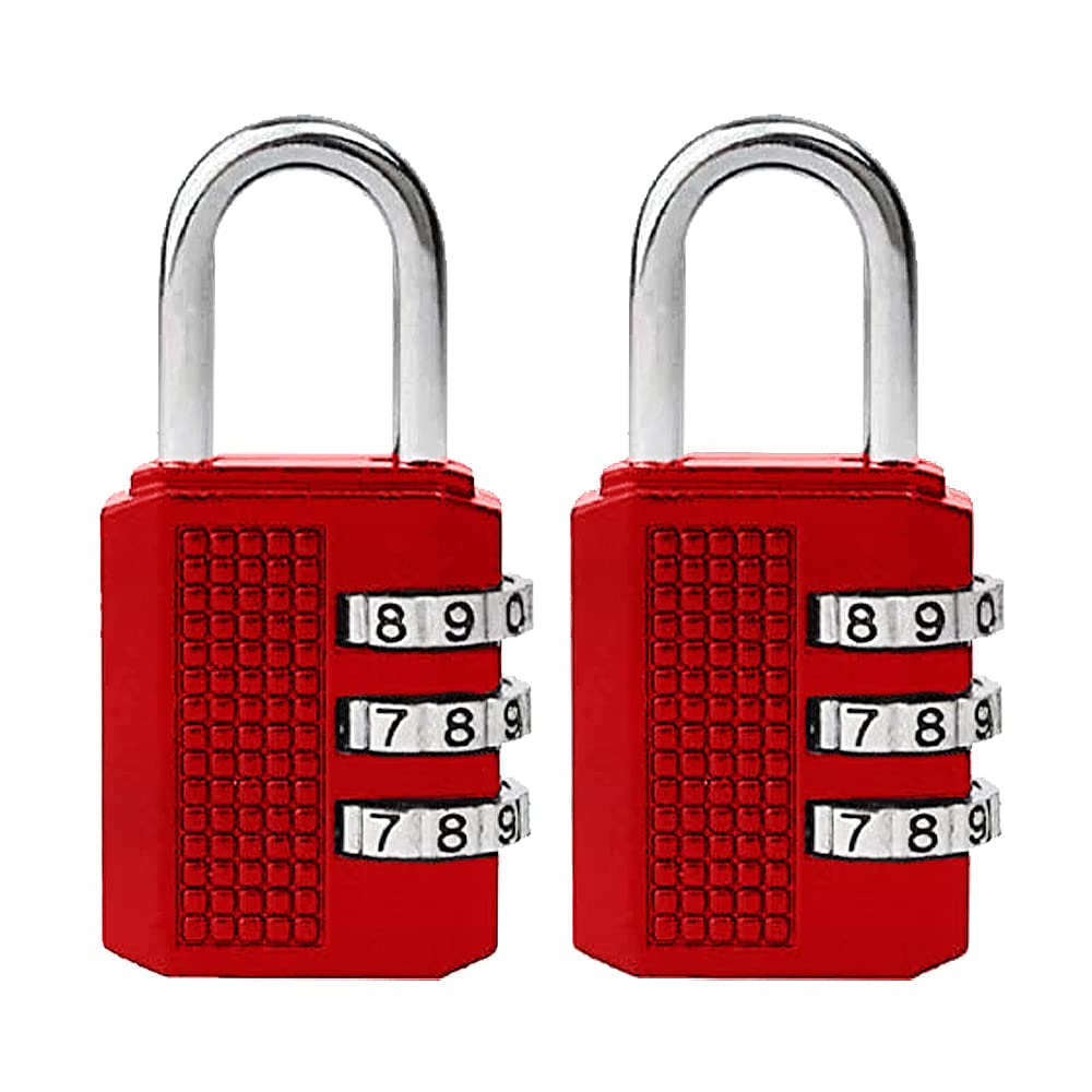 SYGA 3 Digit Combination Padlock Black Number Luggage Travel Code Lock - Pink — Amazon image 26