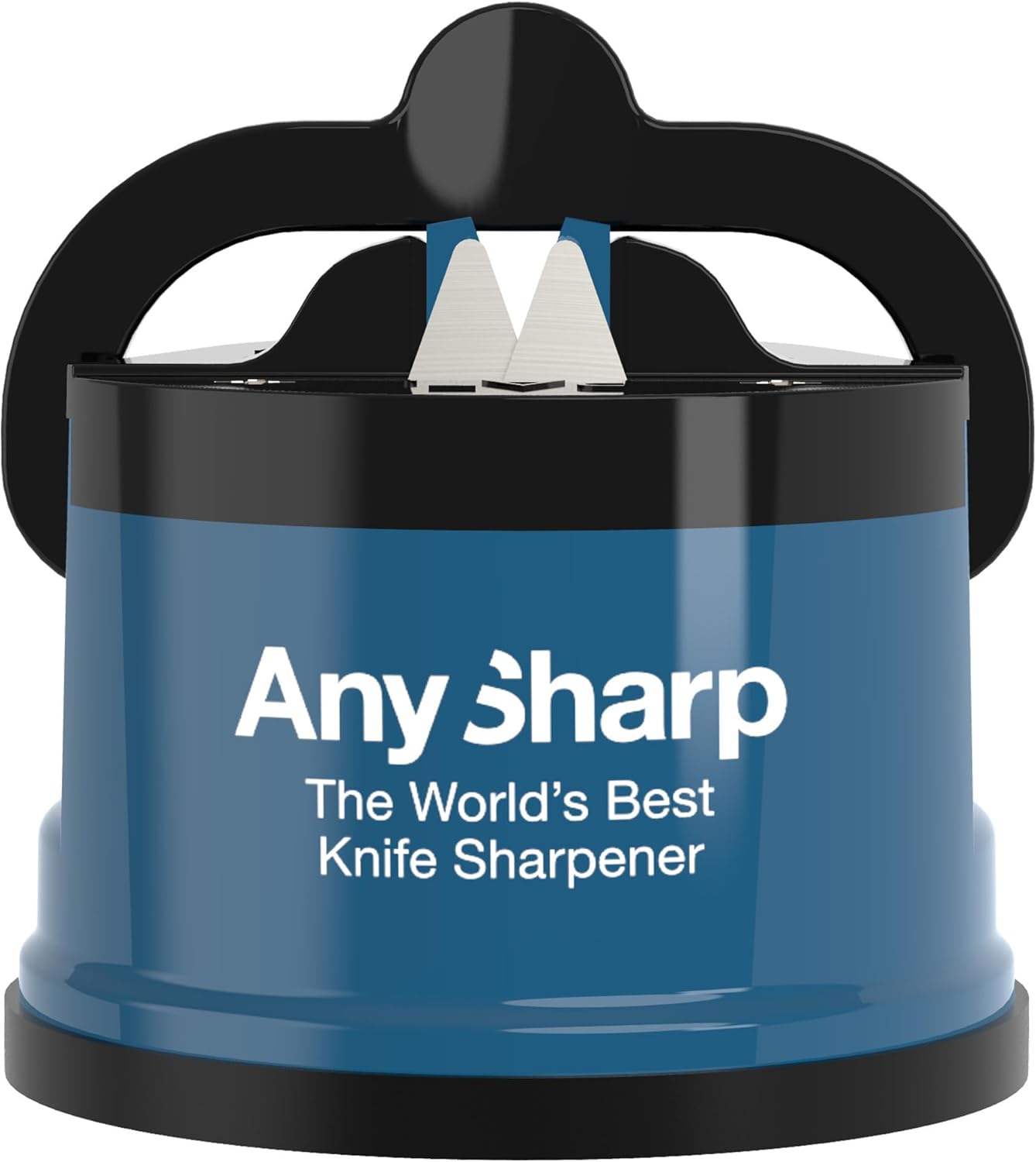 AnySharp Editions: Hands-Free Knife Sharpener with PowerGrip Base – All Knife Types