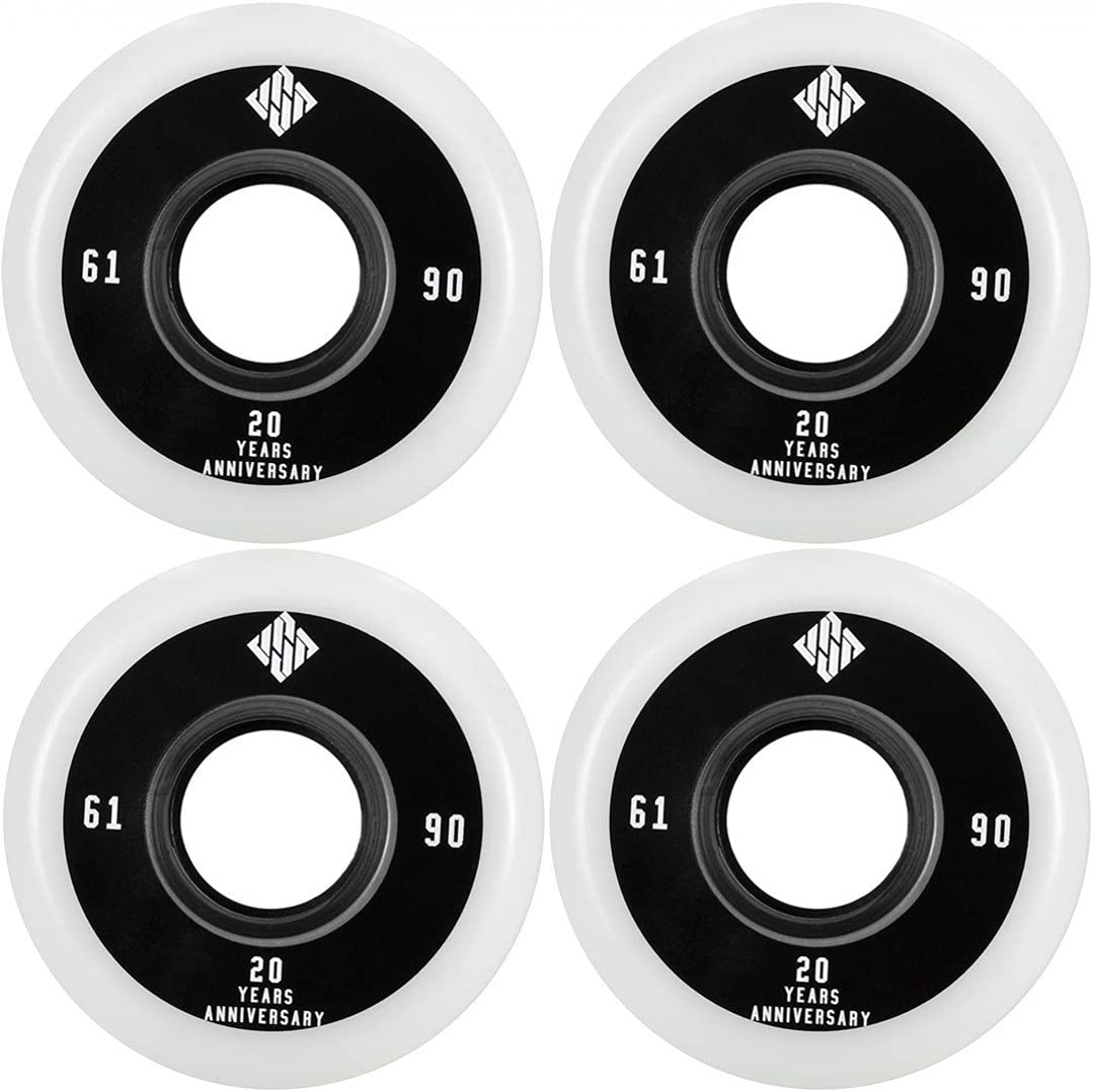 USD schlittschuhrollen Team 61 mm 90A Polyurethan schwarz 4 Stück