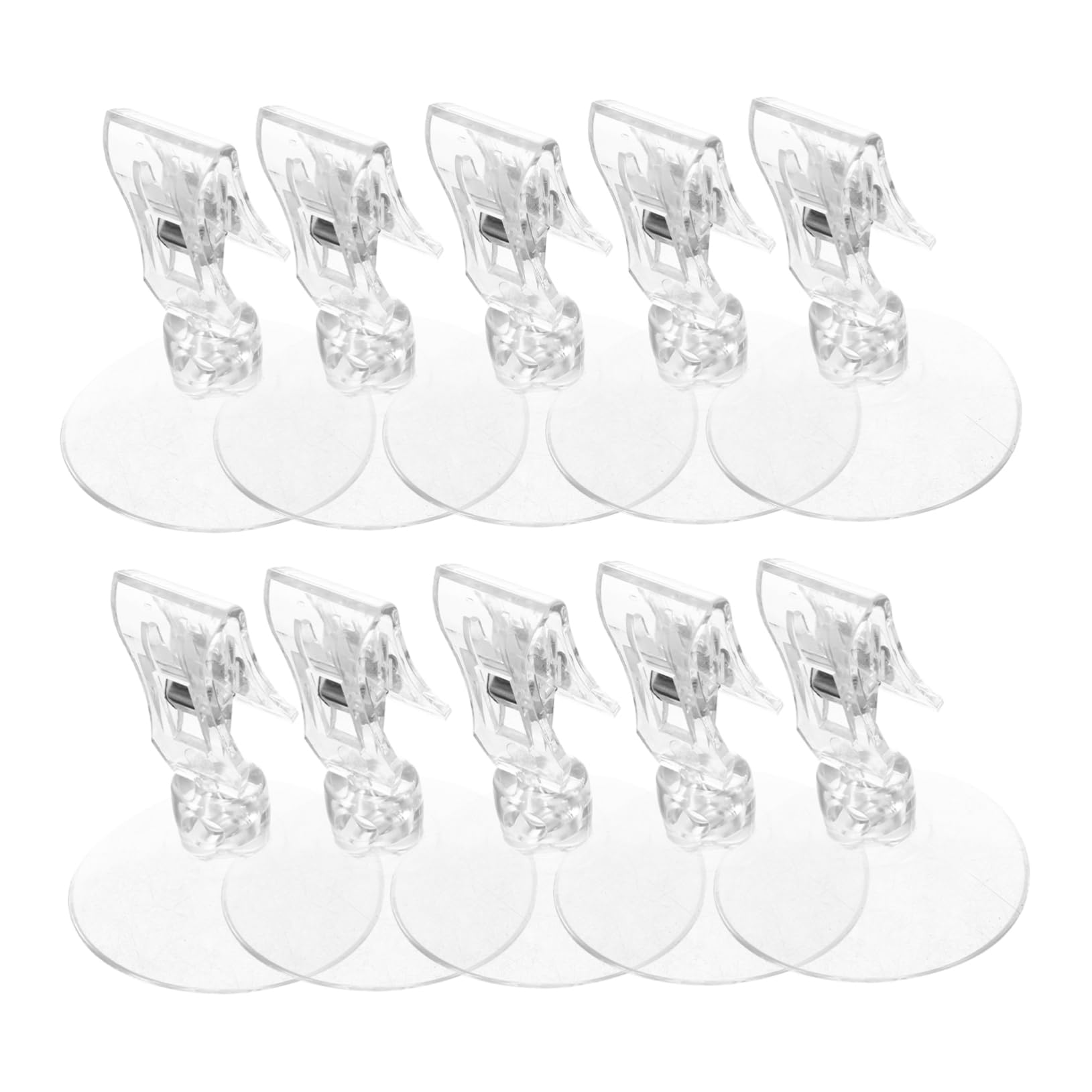 MAGICLULU 5 Set di Robuste Clip per da Doccia Facili da Installare Elementi di Fissaggio in Plastica per Protezione Antivento per 10 Pezzi * 5