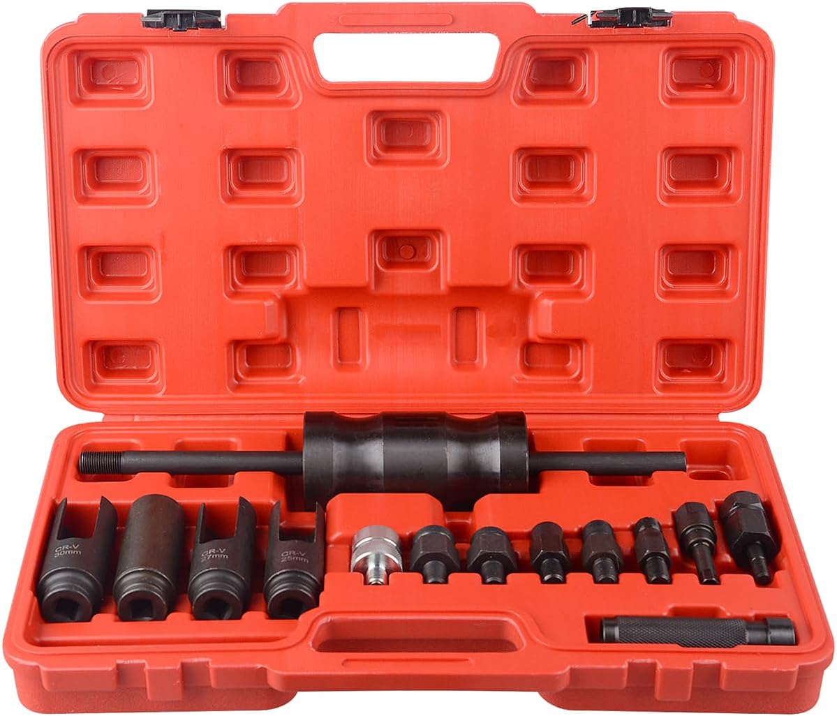 – DAYUAN 14 Pcs Injection Puller Tool, CDI Injector Extractor Set Diesel Injector Remover Compatible with Bosch Delphi Deso Siemens