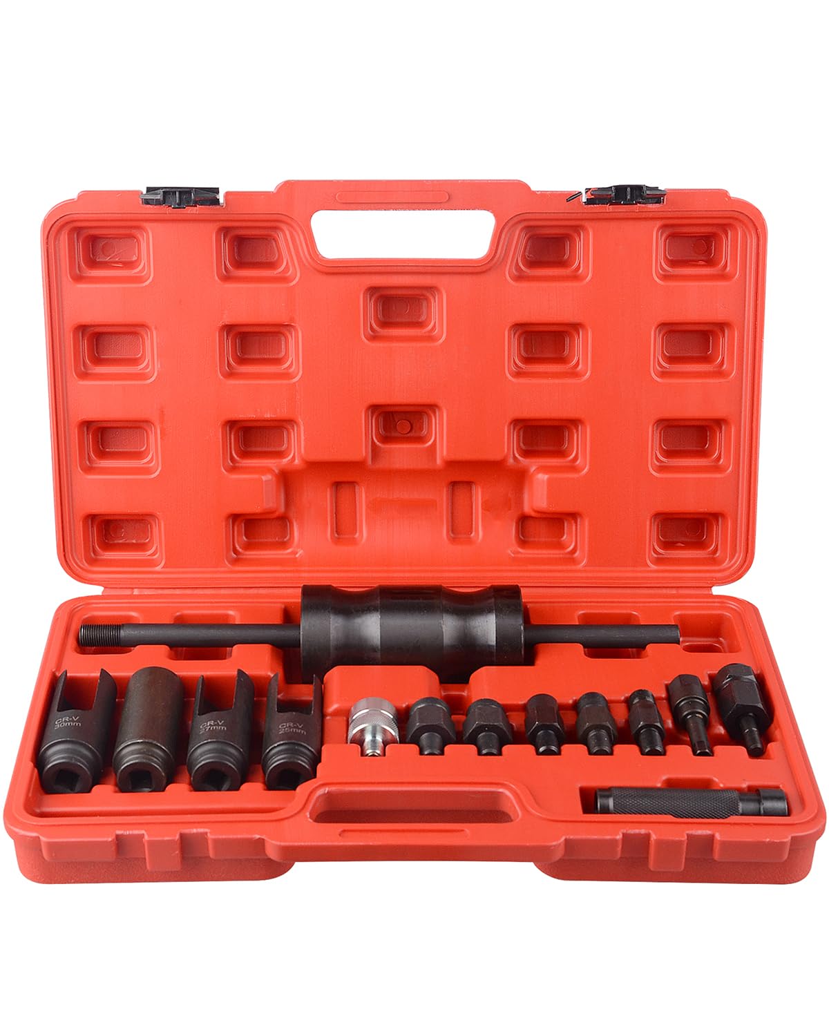 DAYUAN14 Pcs Injection Puller Tool, CDI Injector Extractor Set Diesel Injector Remover Compatible with Bosch Delphi Deso Siemens