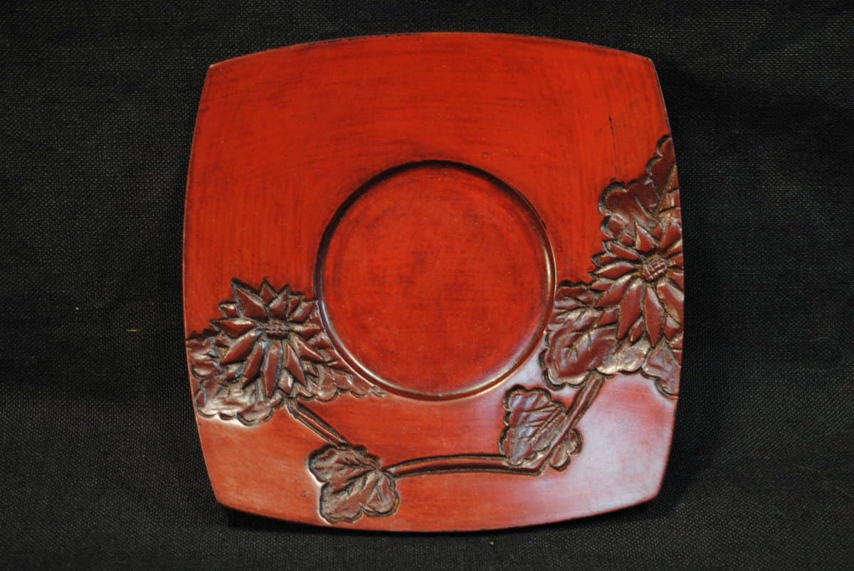鎌倉彫　茶托 鎌倉彫茶托 未使用品 メルカリ便送料込み - メルカリ