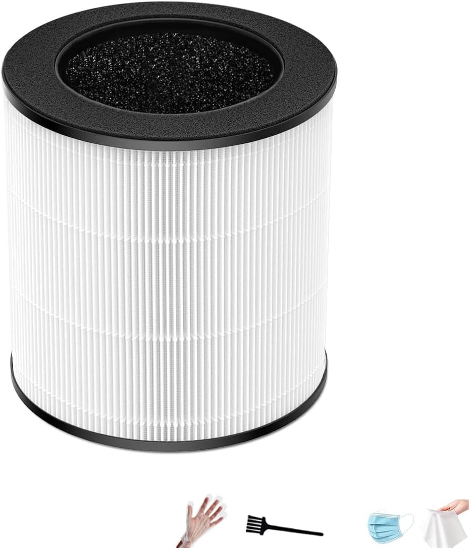 M03/B-D03 for MOOKA Air Purifier Replacement Filter,3-in-1 HEPA Filter with Active Carbon Compatible with mooka air filter replacement,1 Pack