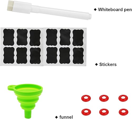 Miniatura 12 de Paquete de 12 botellas de vidrio con tapa abatible de 4 onzas, botellas de vidrio con tapa abatible con tapas herméticas para cerveza casera