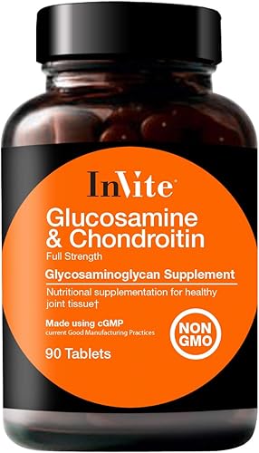 Invite Health Glucosamina condroitina, apoyo nutricional para un tejido saludable de las articulaciones, alivio del dolor en las articulaciones,