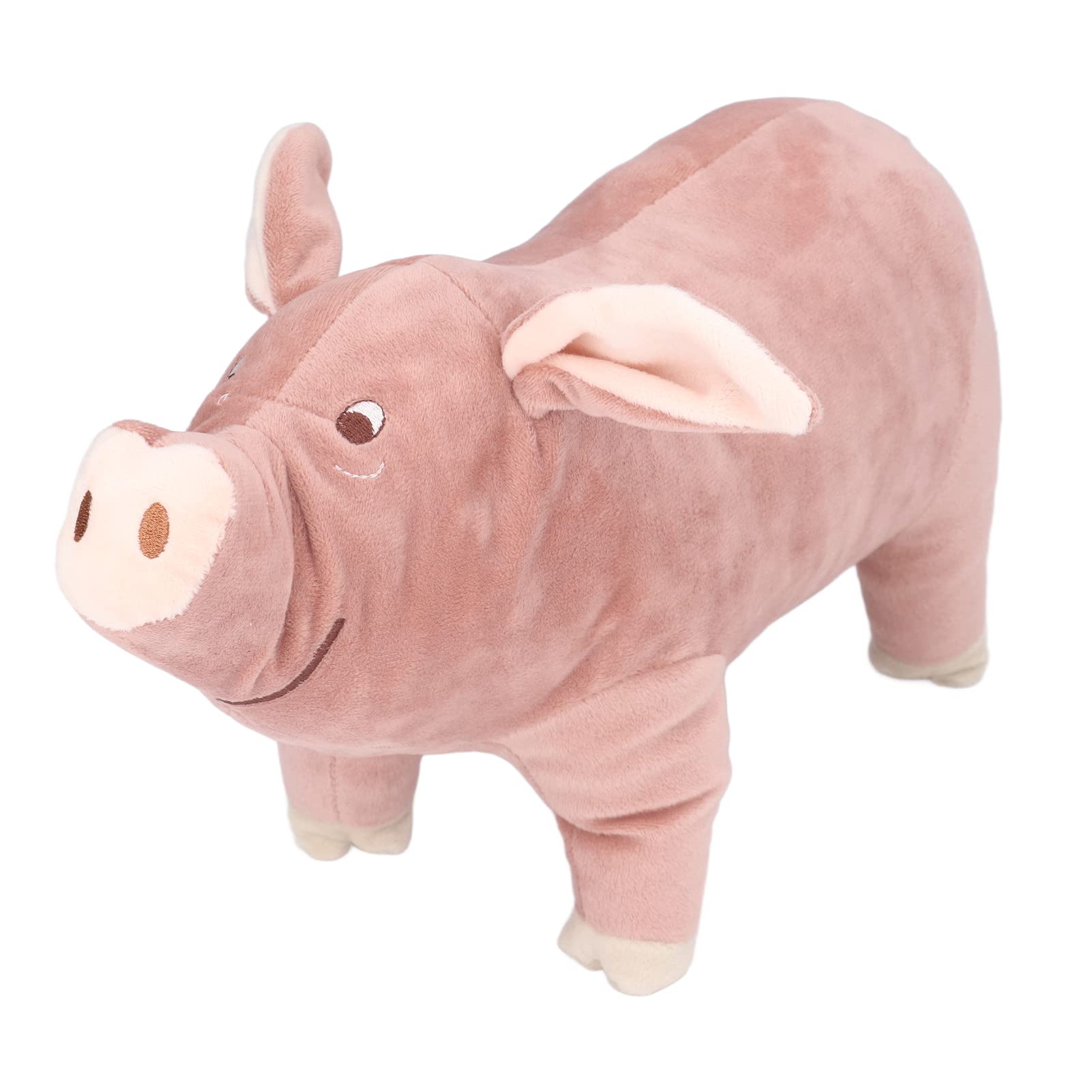 Peluche Maiale Morbido Simpatico Animale di Peluche per Casa Ufficio, da 15,7 Pollici Regalo di Festa, Maiale Rosa Corto per Soggiorno Camera da Letto