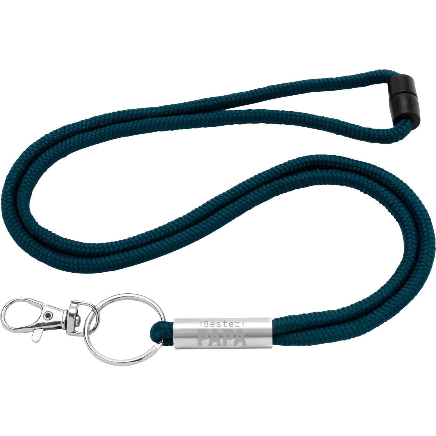 GRUSS & CO Lanyard with Bester Papa Ever Motif, multicoloured, Länge 52,5 cm, Modern