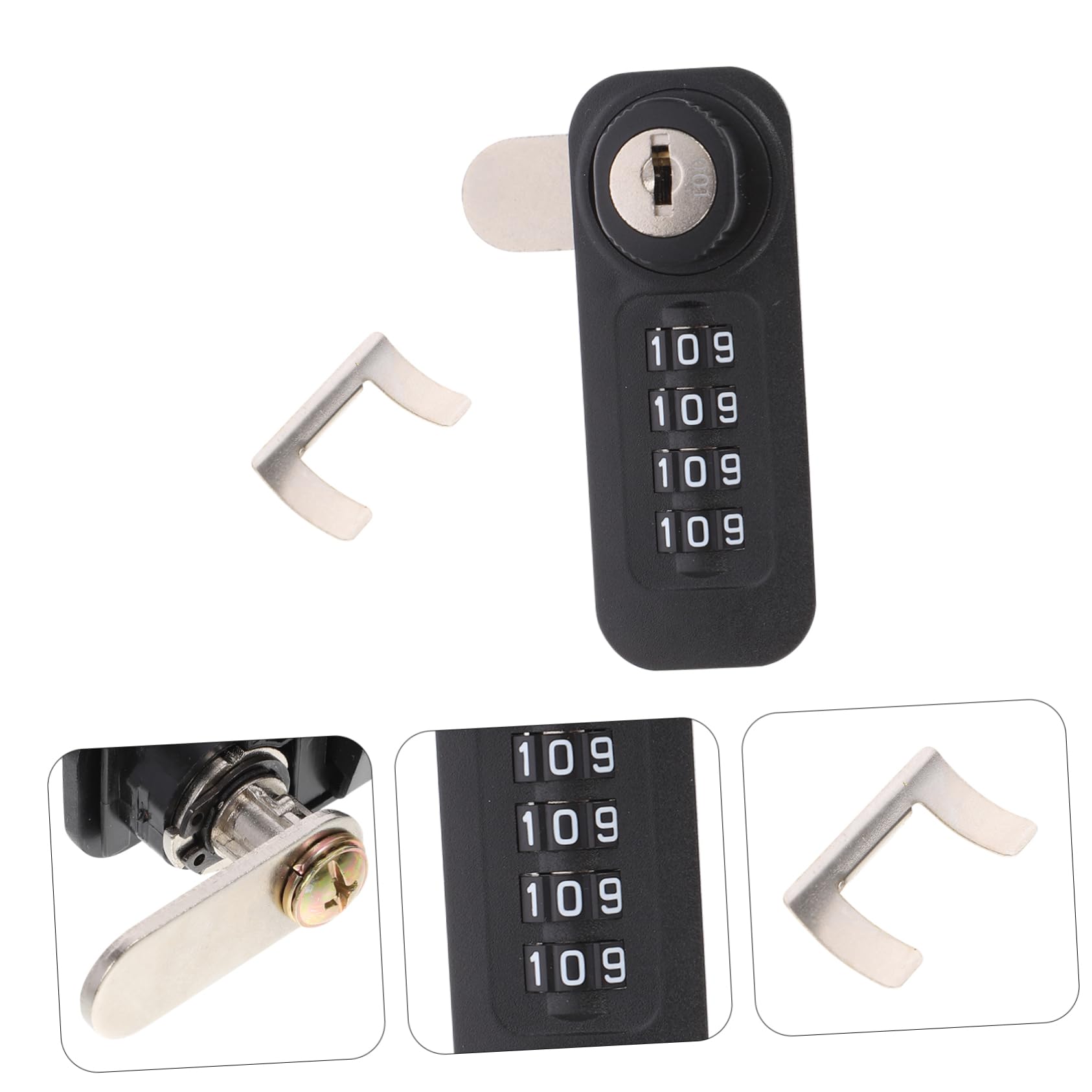 Artibetter 3pezzi Serratura Combinazione Meccanica Per Armadietti e Armadi Acciaio Sicurezza Personalizzabile Cifre Facile Da Installare Resistente e Pratica Per Proteggere Tuoi Oggetti