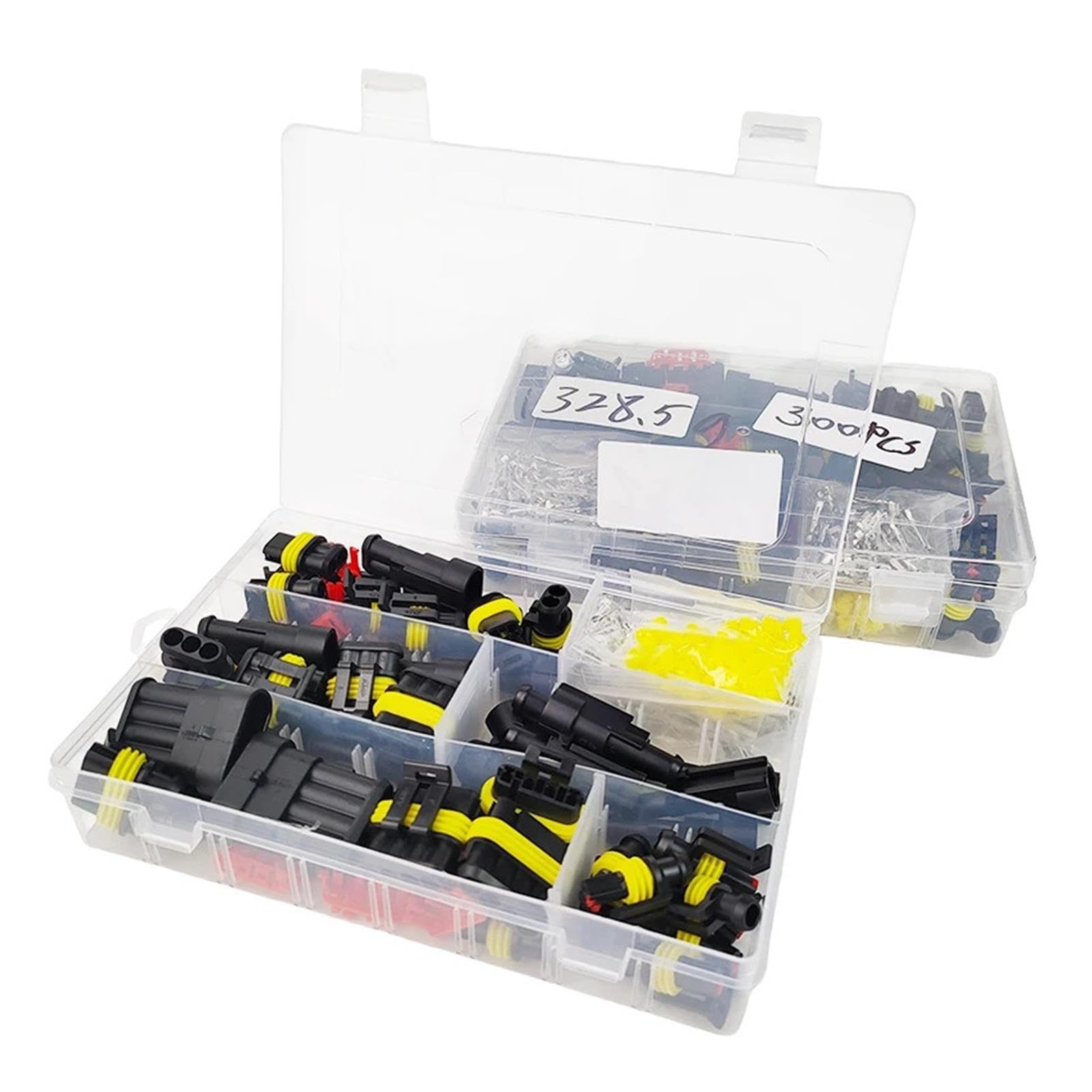Waterproof Automotive Electrical Wire Connectors Kit 1-6 Pin Male Female Plug Socket Ratchet Crimping Tool
