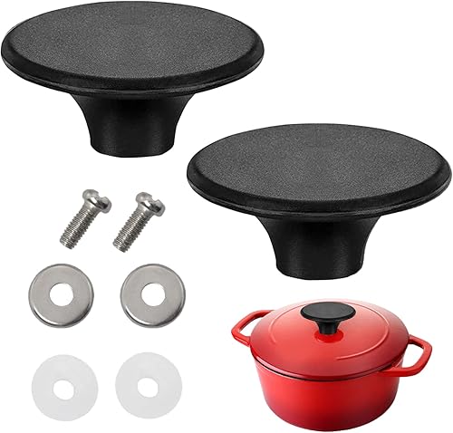 Pomo de horno holandés para pomo de baquelita de repuesto Le Creuset, mango de tapa de olla de repuesto, compatible con Aldi, Lodge y otros horno
