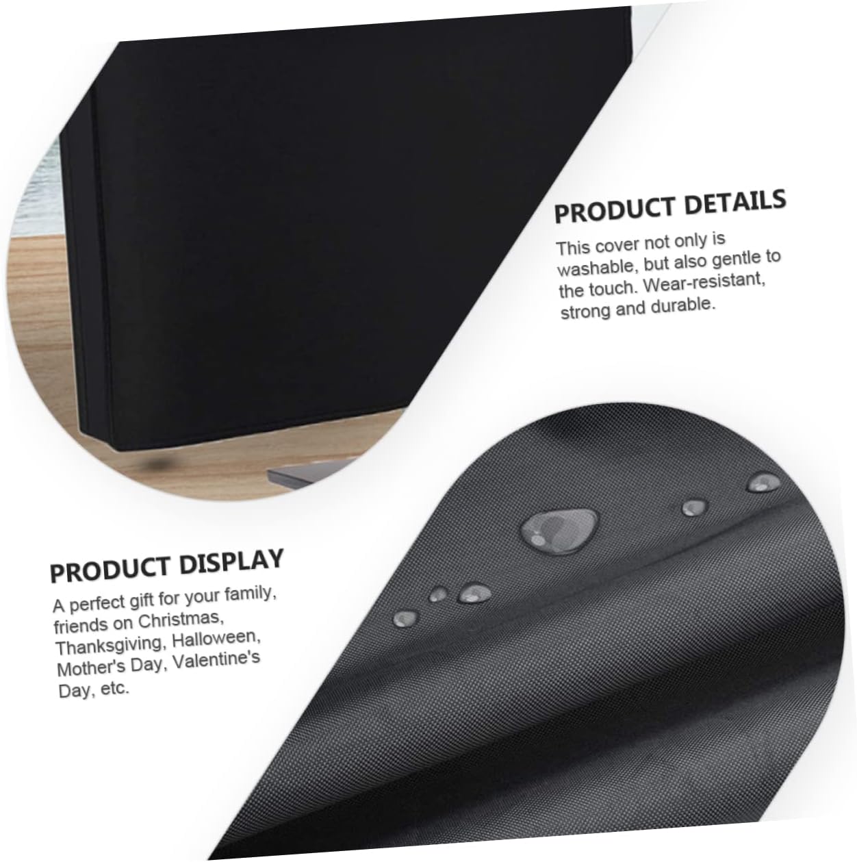 Gadpiparty Professional Monitor Cover Oxford Cloth Sleeve for Computer Monitors Dust and Scratch Easy to Use Fits Screens for Holidays and Special Occasions