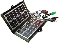 Painel Solar Portátil Dobrável, Carregador Solar para Viagens, Camping e Emergências, Dispositivo eletrônico