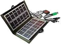 Painel Solar Portátil Dobrável, Carregador Solar para Viagens, Camping e Emergências, Dispositivo eletrônico