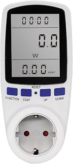 Medidor de Consumo de Energía, Monitor de Electricidad con Pantalla LCD, 7 Modos Medidor de Consumo Electrico con Protección contra Sobrecarga, Costo de Electricidad