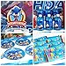 NITELUO Sonic 2 Birthday Party Supplies,188pcs Birthday Party Decorations Include Sonic Backdrop,Happy Birthday Assorted Colors