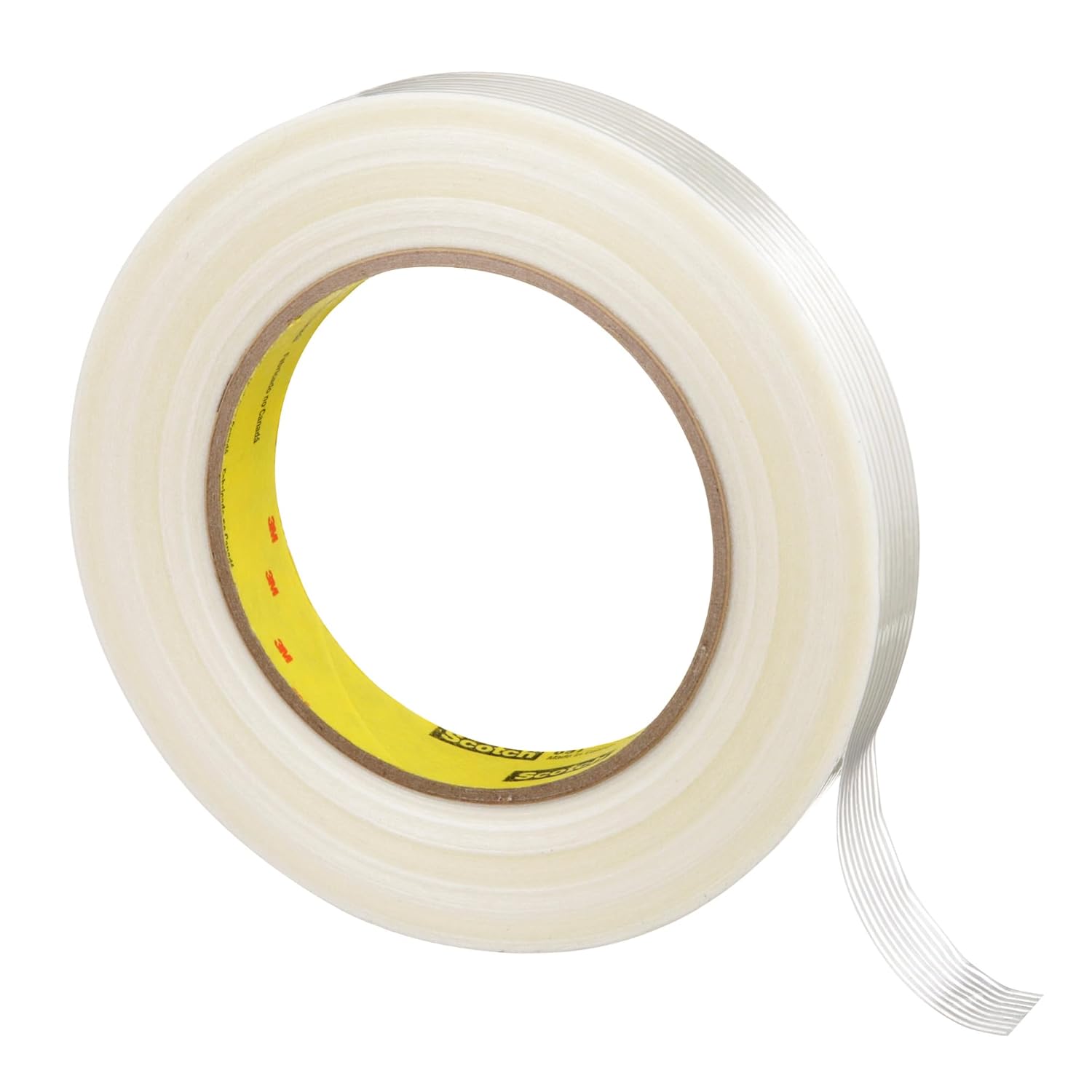 3M BULK 897 Scotch 897 High Performance Filament Tape, 3/4 " X 60 yd., Clear