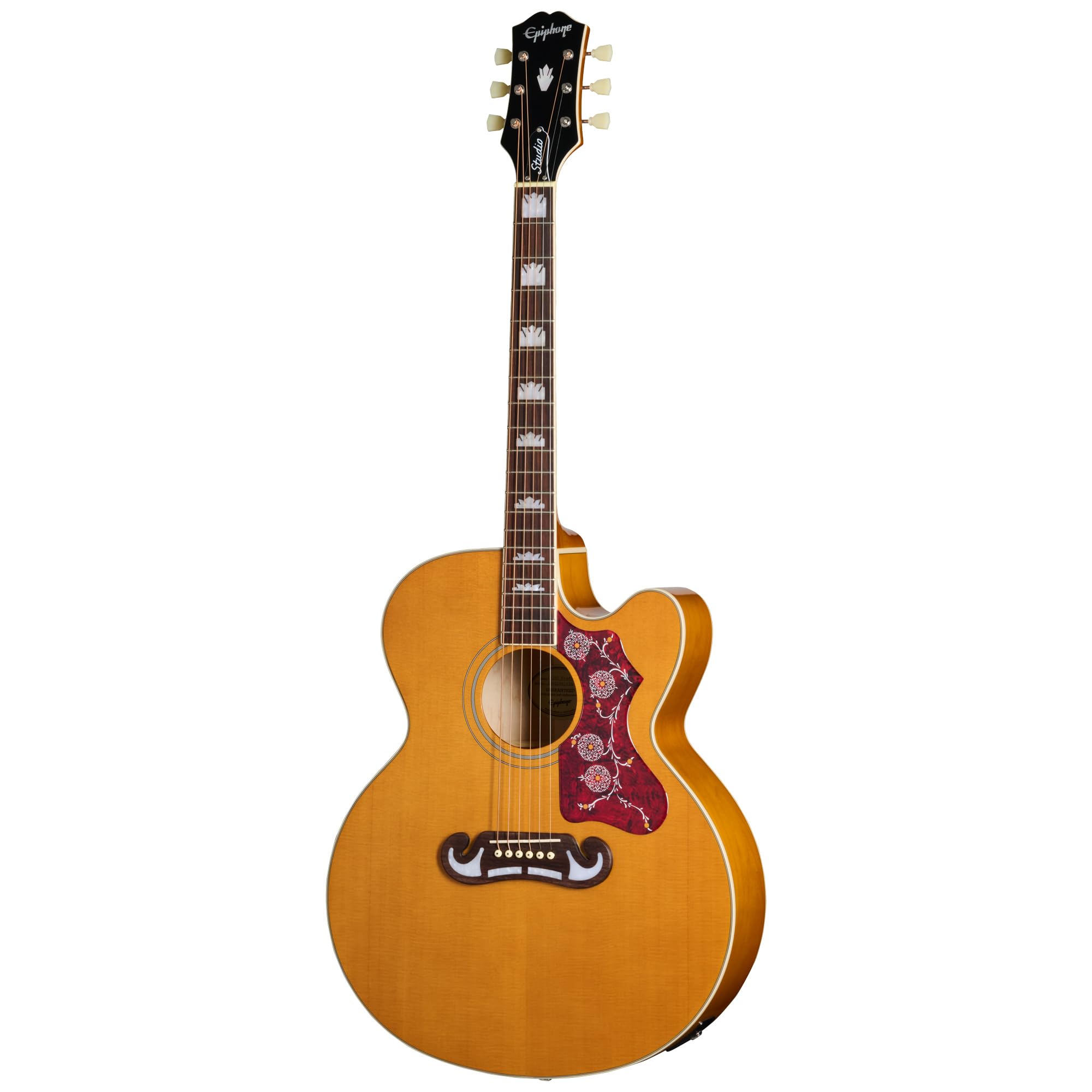 Amazon | Epiphone J-200 Studio EC Natural アコースティックギター 
