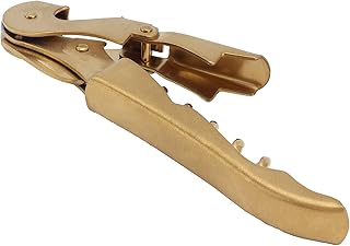 Corkscrew, Sea Horse Corkscrew Wine Tool Bottle Opener Knife Stainless Steel Hippocampus Can Opener Double Hinged Corkscrew(Gold)